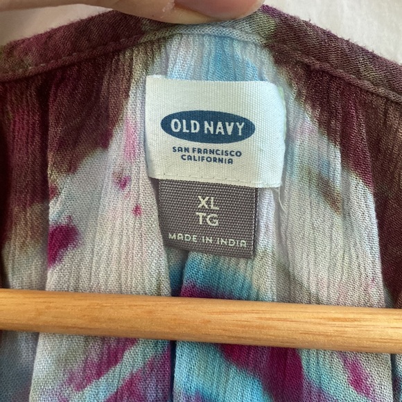 Hand dyed bohemian tunic - Picture 3 of 4